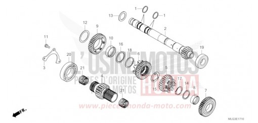 TRANSMISSION (MAINSHAFT) (DCT) CRF1100D2N de 2022